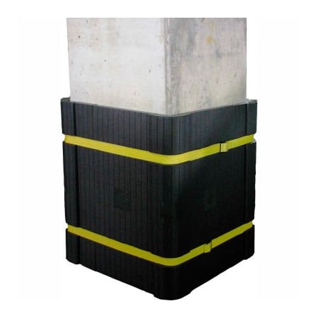 Sentry Protection System Park Sentry Column Protector Kit - For 24in x 24in Square Columns, Black PS-B-KIT